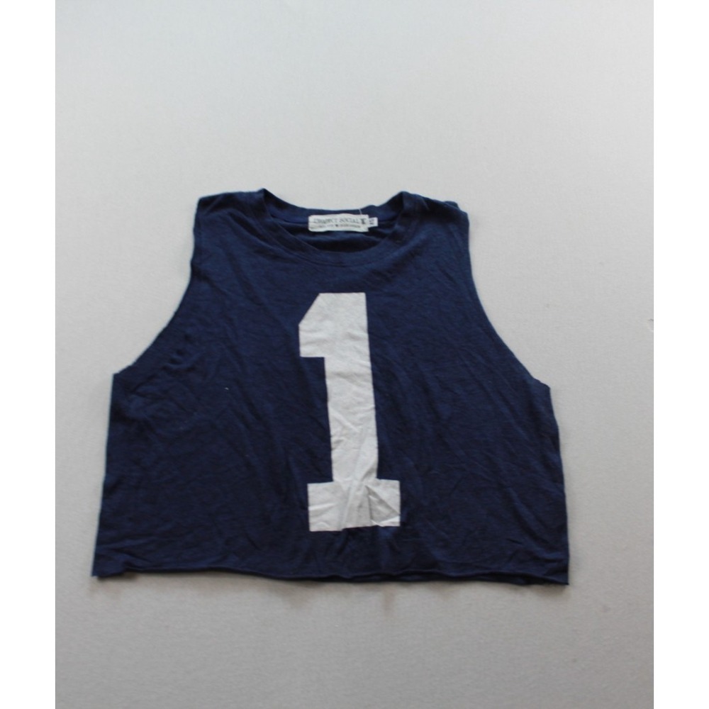 Project Social T Women Crop Top Shirt Sleeveless Number 1 Size XS